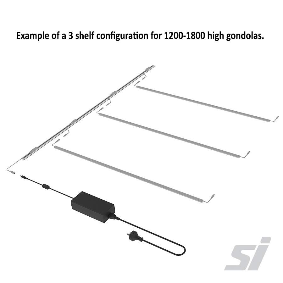 Bring your products to life with LED strip lighting for your shelves. Simple to install and